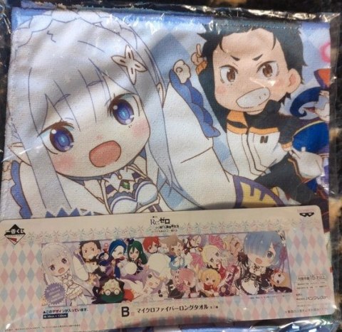 Ręcznik do rąk Re:Zero - Mix postaci 30x120cm Ręcznik do rąk Re:Zero - Mix postaci 30x120cm
