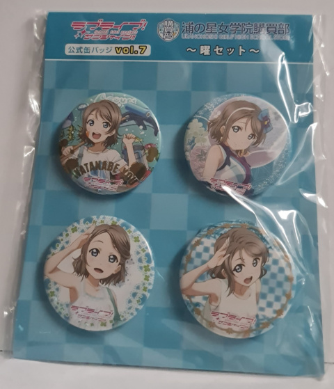Zestaw Przypinek Love Live Sunshine - Watanabe You vol.7 Zestaw Przypinek Love Live Sunshine - Watanabe You vol.7